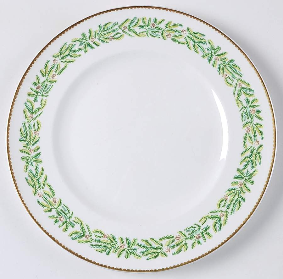 Evergreen Salad Plate by Crown Staffordshire-1