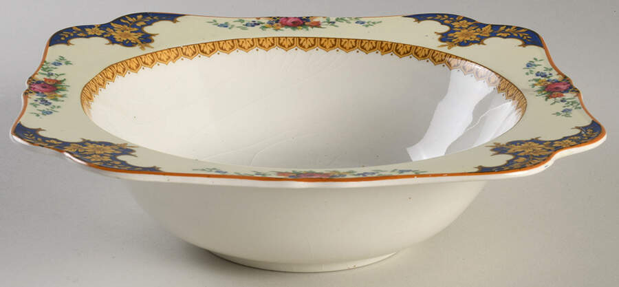 Westminster (Square, Scalloped) 8" Square Vegetable Bowl by Crown Ducal-1