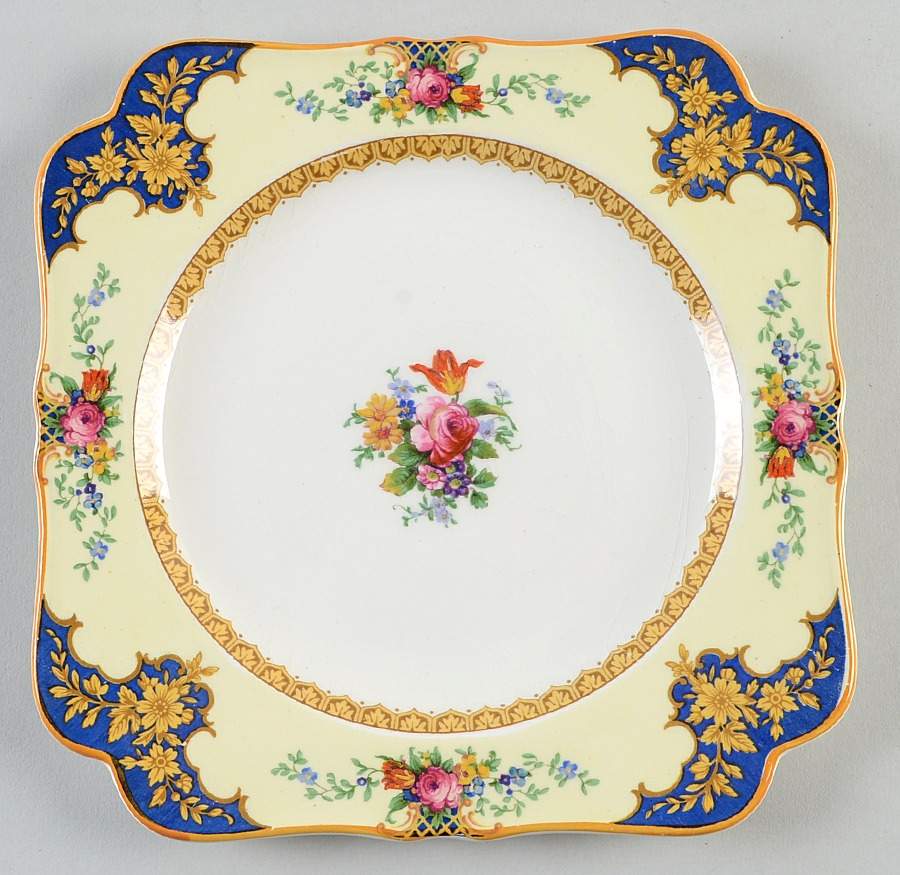 Westminster (Square, Scalloped) Salad Plate by Crown Ducal-1
