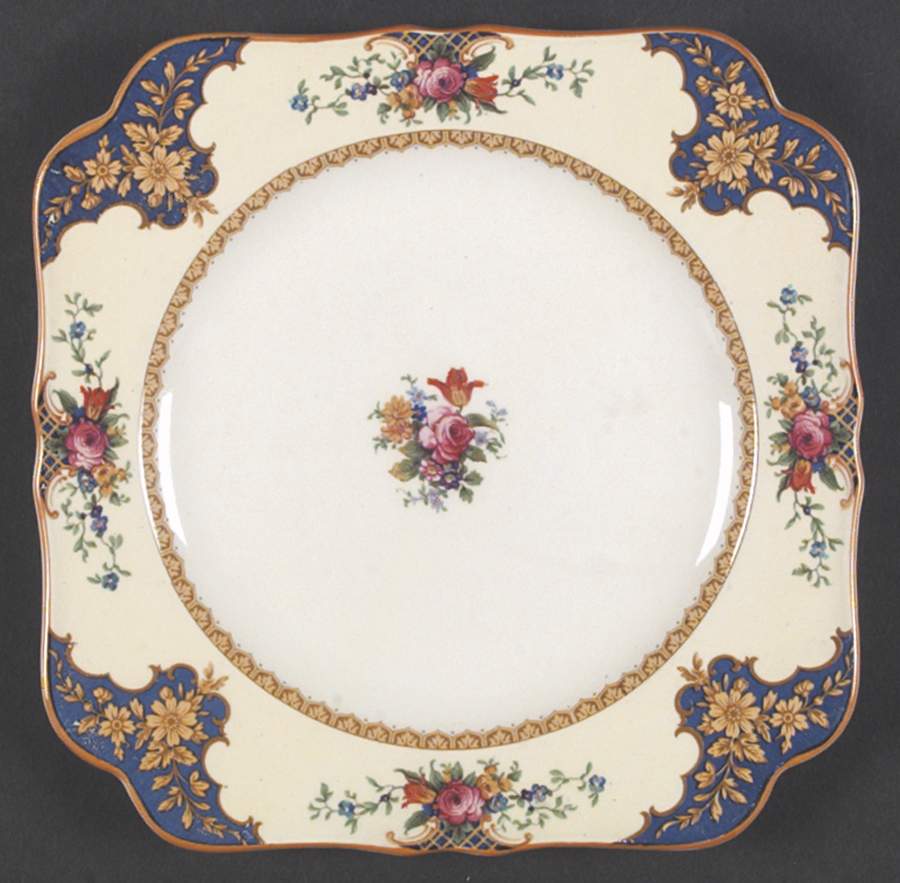 Westminster (Square, Scalloped) Dinner Plate by Crown Ducal-1