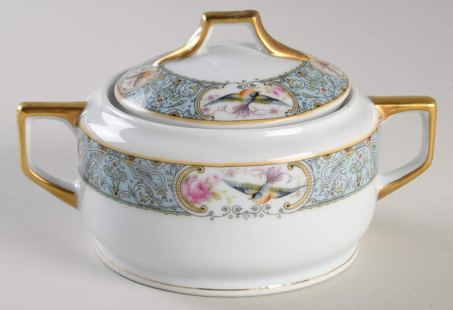 CWX2 Sugar Bowl & Lid by Crown China (Czech)-1