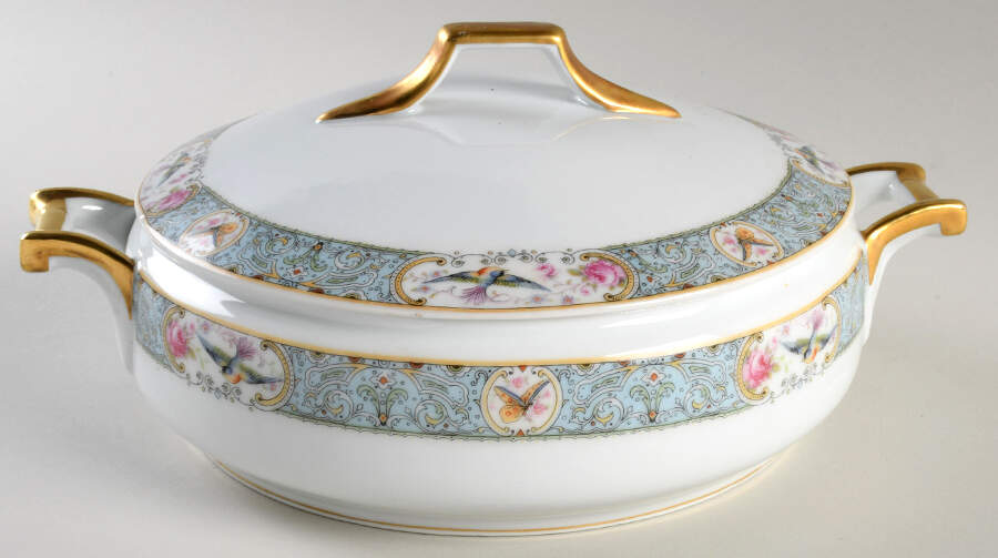 CWX2 Round Covered Vegetable by Crown China (Czech)-1