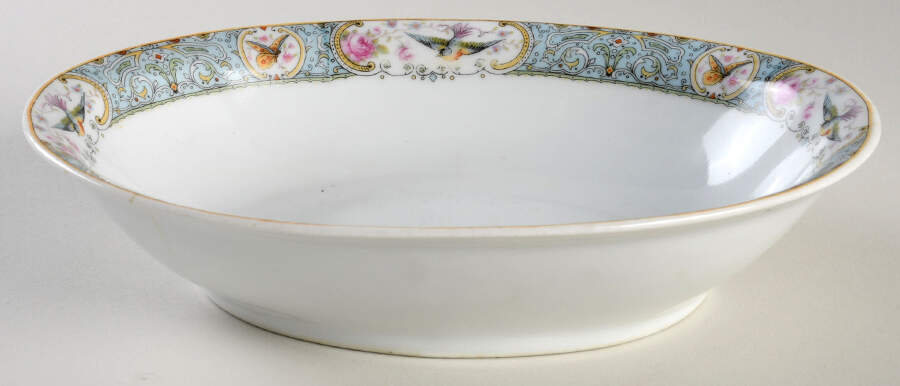 CWX2 9" Oval Vegetable Bowl by Crown China (Czech)-1