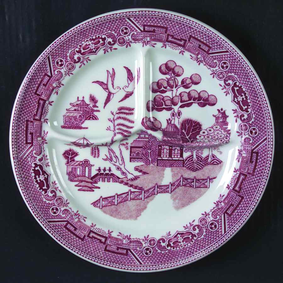 Pink Willow Grill Plate by Carr-1