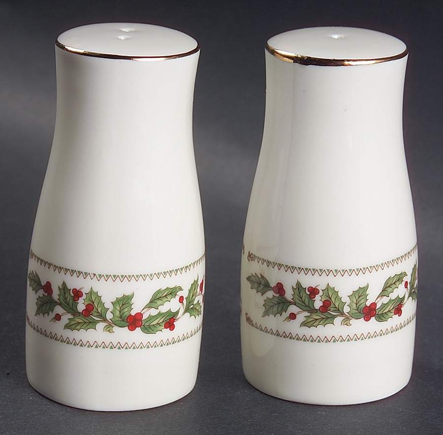 Ivory Holly (Japan) Salt & Pepper Set by The Cellar (China)-1