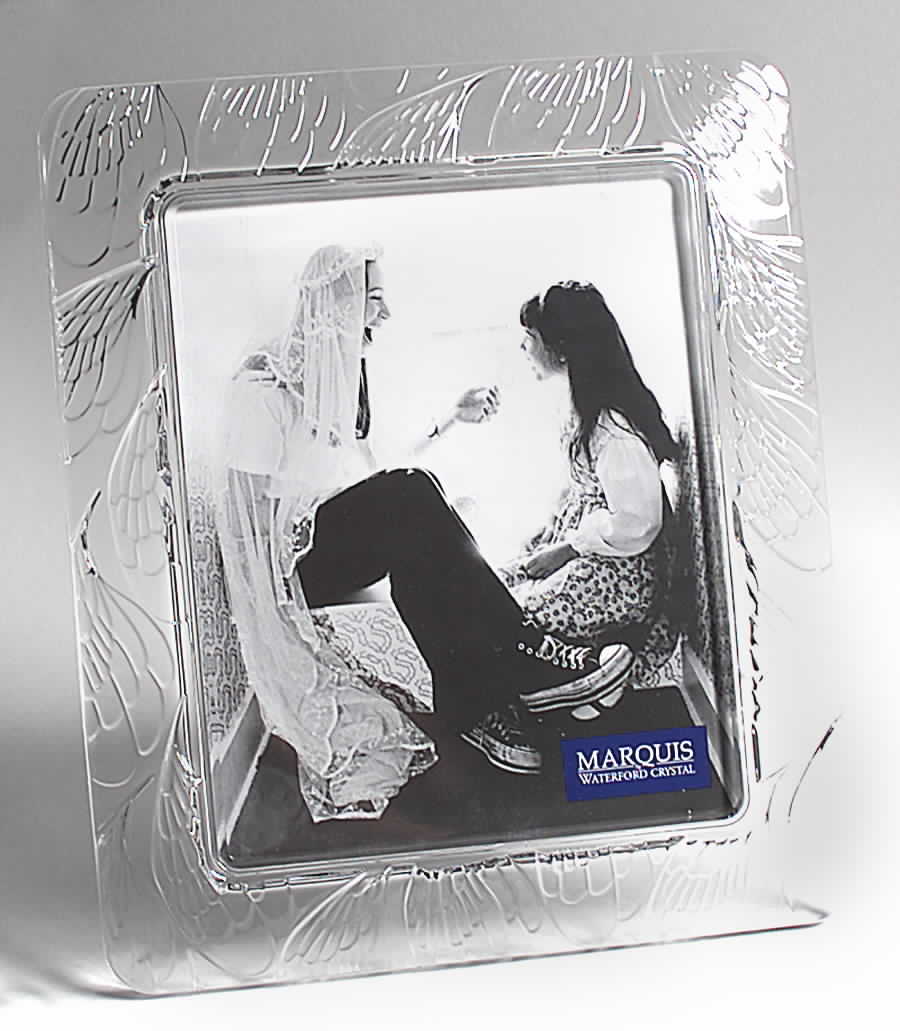 Paisley Frame-Holds 8" X 10" Photo by Waterford Crystal-1