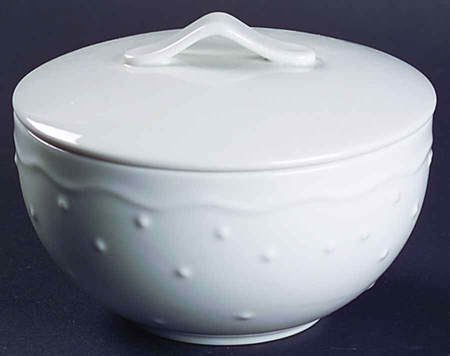 Water Music Sugar Bowl & Lid by Crate & Barrel-1