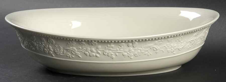 Georgia Ivory 9" Oval Vegetable Bowl by Jean Louis Coquet-1