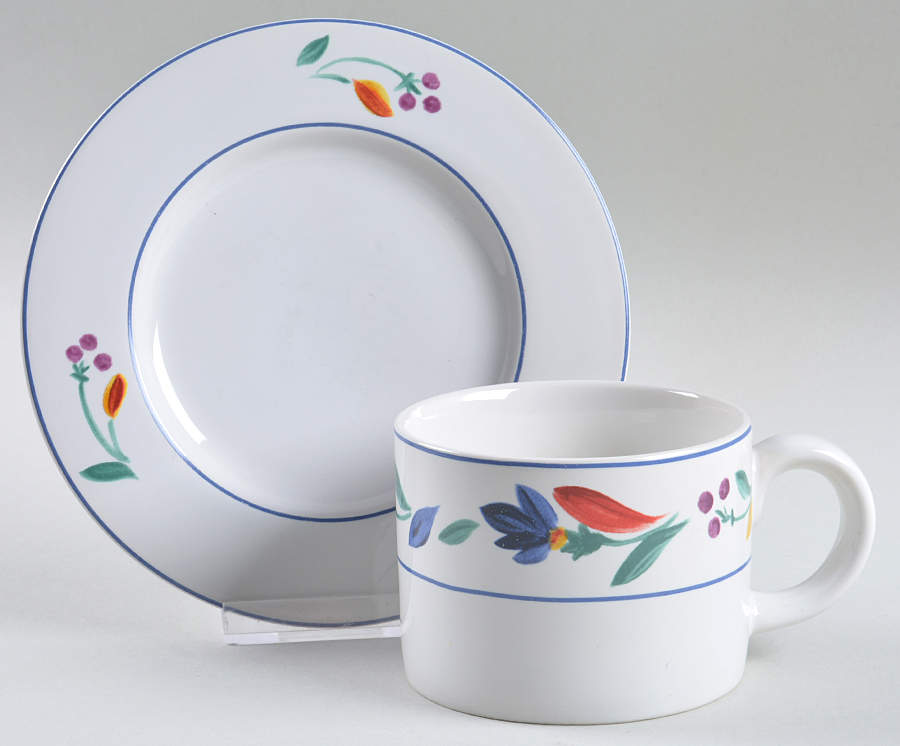 CPU2 Flat Cup & Saucer Set by Cost Plus-1