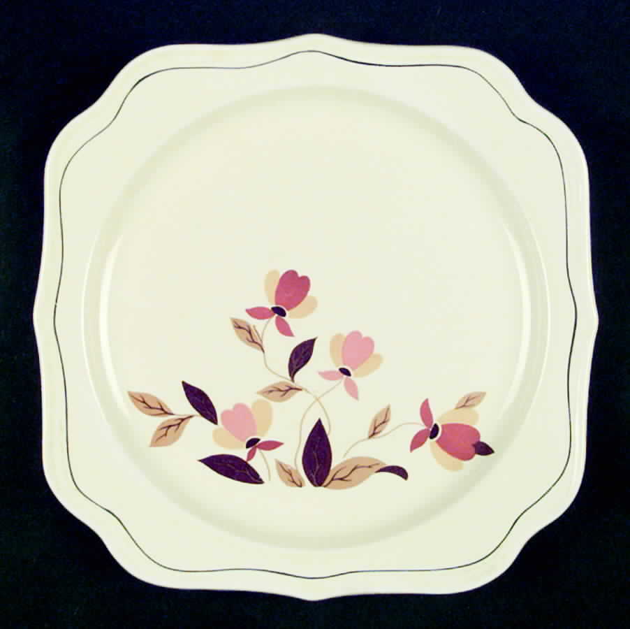 Autumn Leaf Square Salad Plate by Crooksville-1