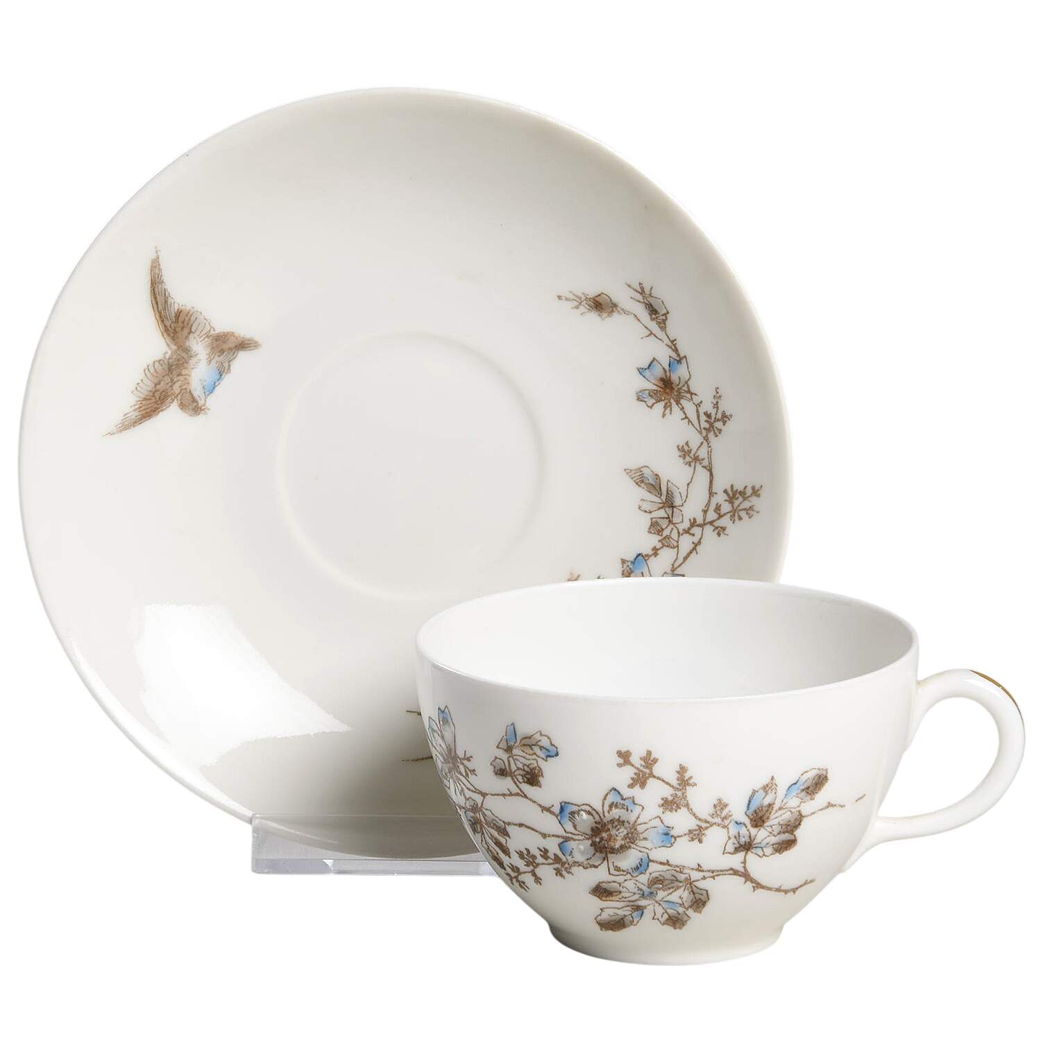 CHF588 Flat Cup & Saucer Set by Charles Field Haviland-1