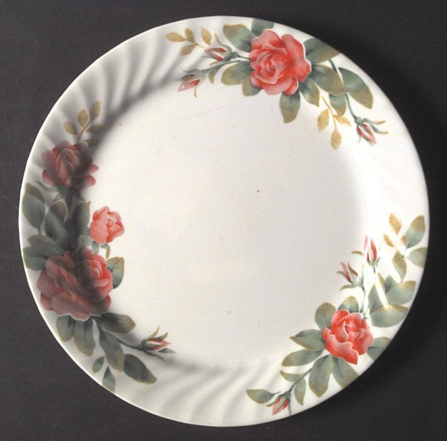 Elegant Rose (Corelle) Dinner Plate by Corning Corelle-1