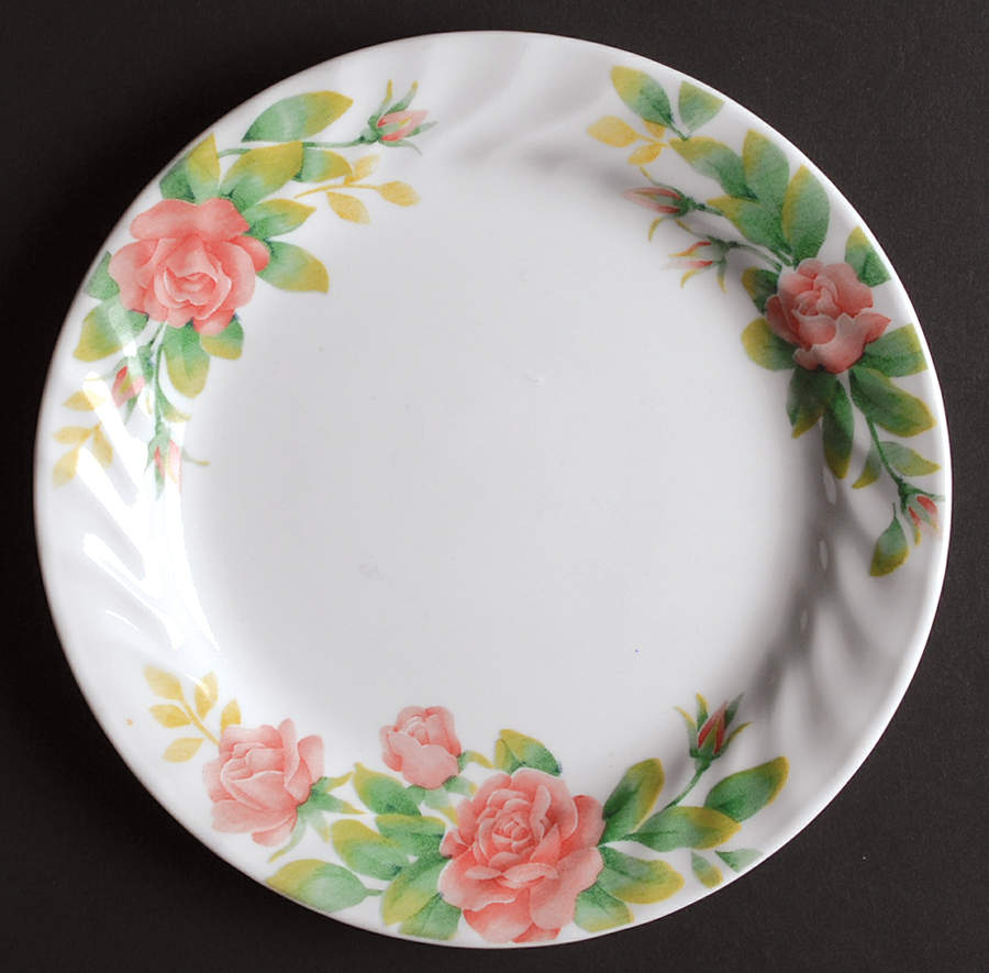 Elegant Rose (Corelle) Salad Plate by Corning Corelle-1