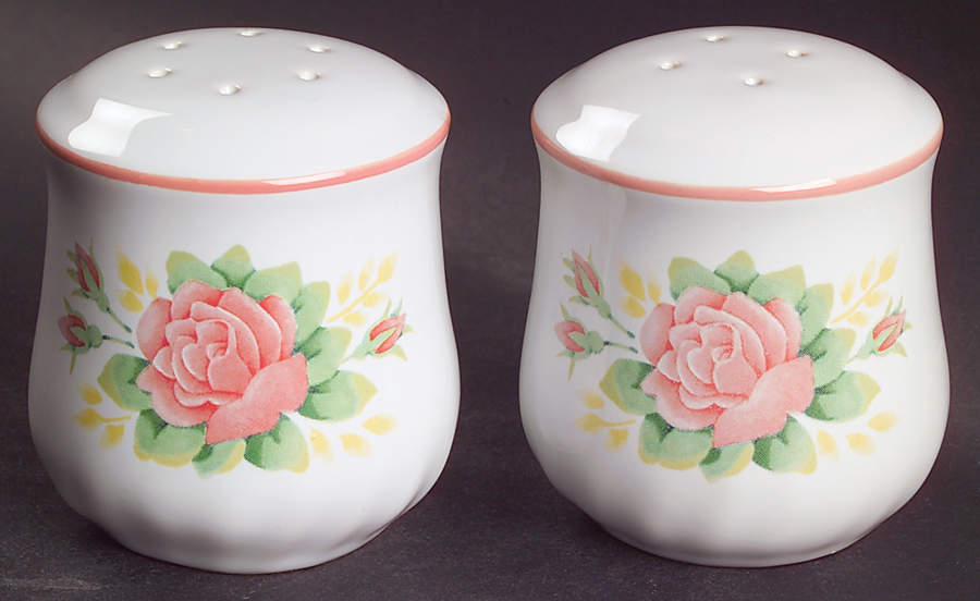 Elegant Rose (Corelle) Salt & Pepper Set by Corning Corelle-1