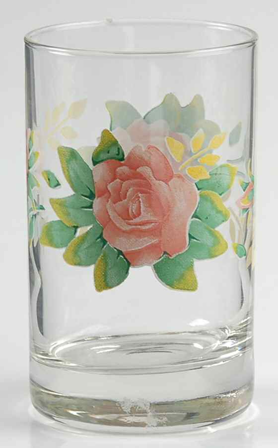 Elegant Rose (Corelle) Glassware Juice by Corning Corelle-1