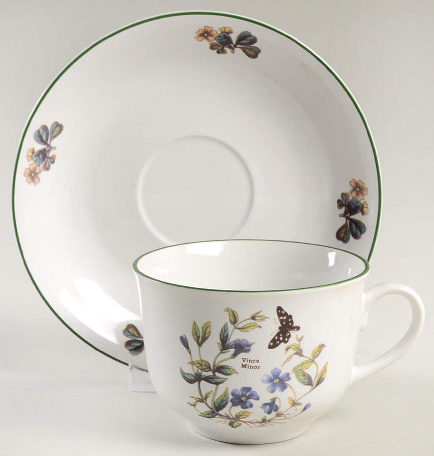 Flora Flat Cup & Saucer Set by Cuthbertson-1