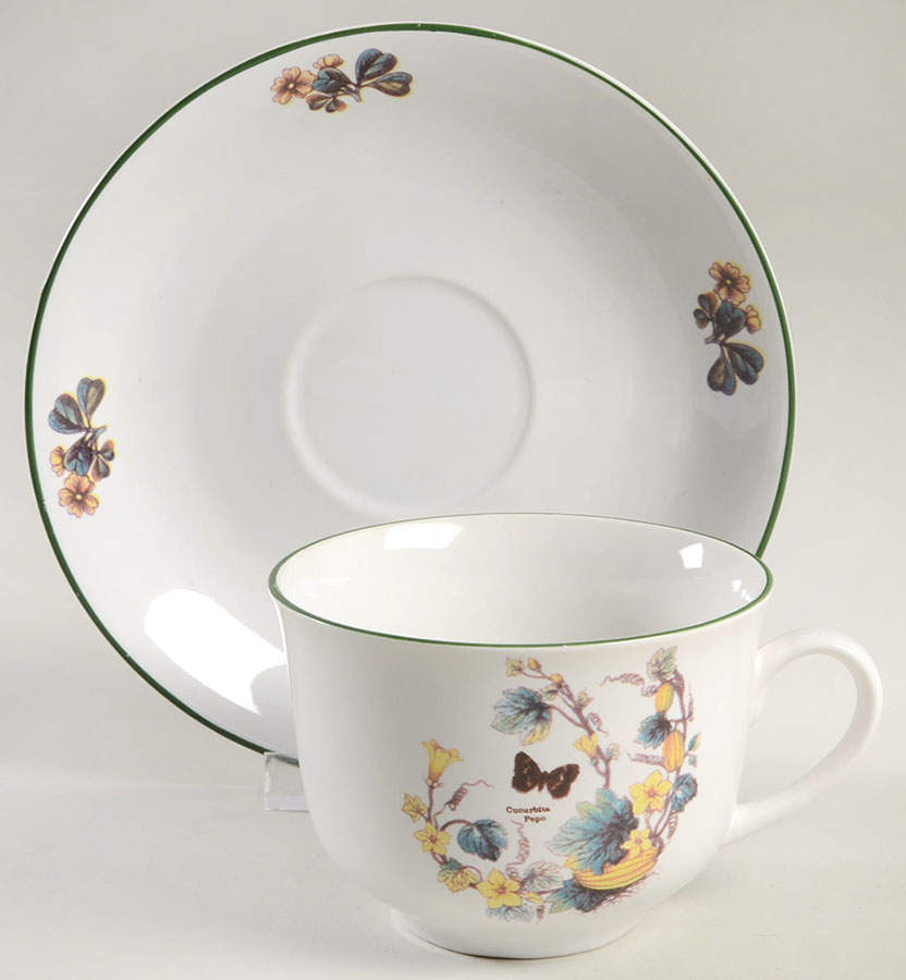 Flora Flat Cup & Saucer Set by Cuthbertson-1