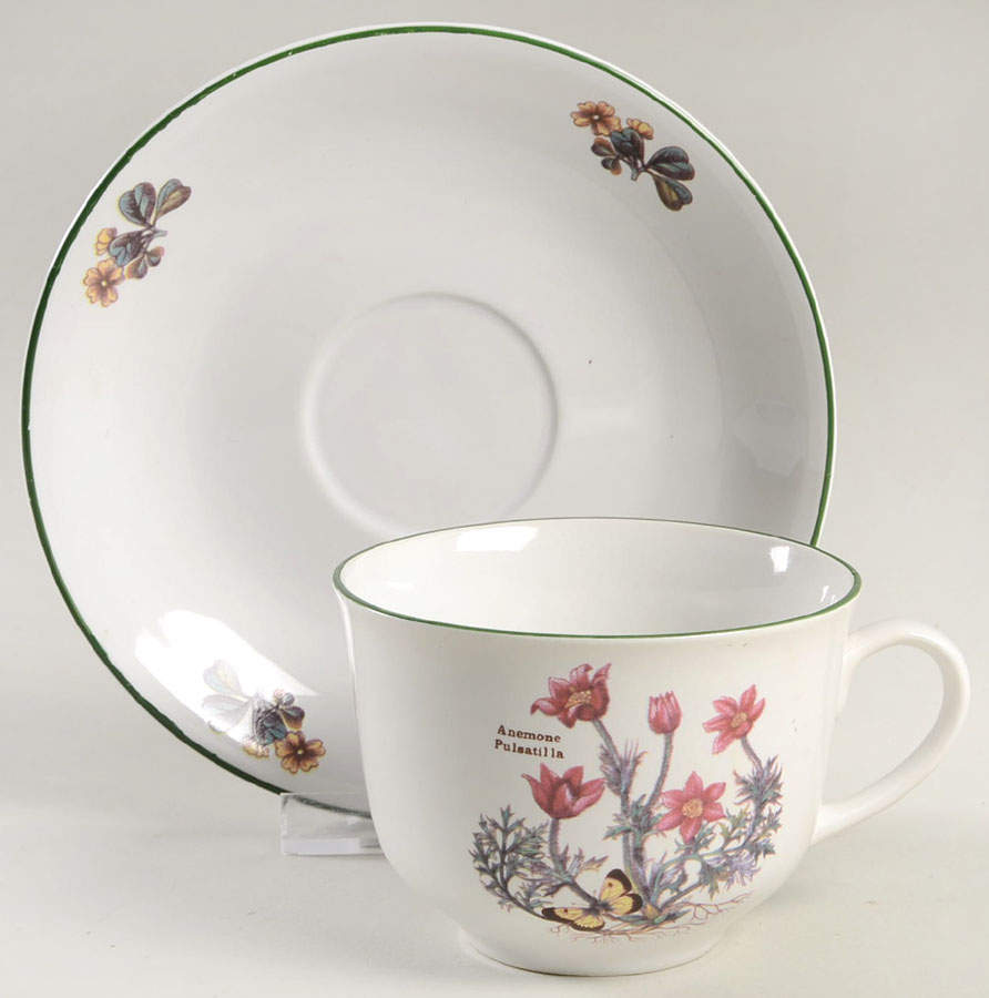 Flora Flat Cup & Saucer Set by Cuthbertson-1