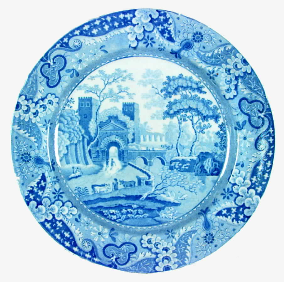 CWT1 Dinner Plate by Clews (Staffordshire)-1