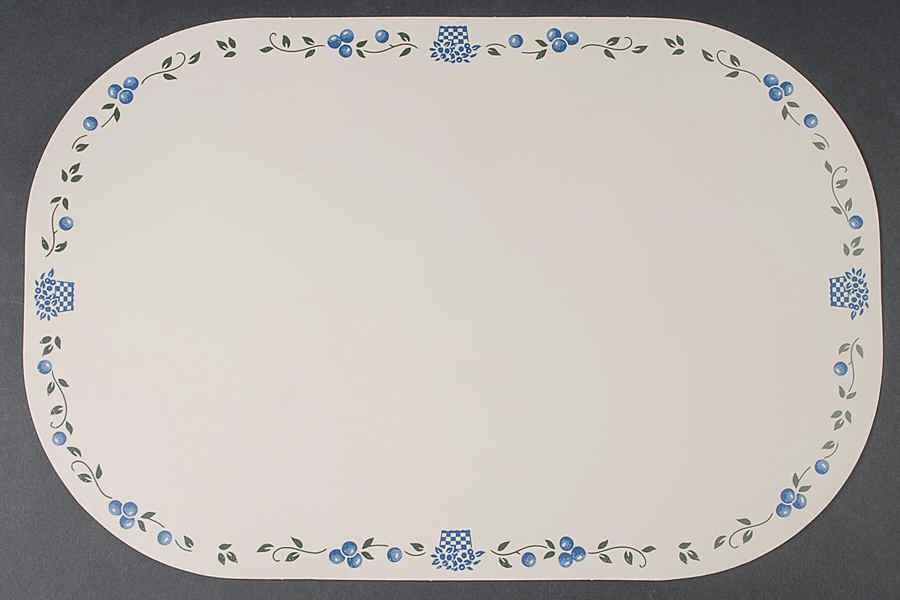 Blueberry Bouquet (Corelle) Reversible Vinyl Placemat by Corning Corelle-1