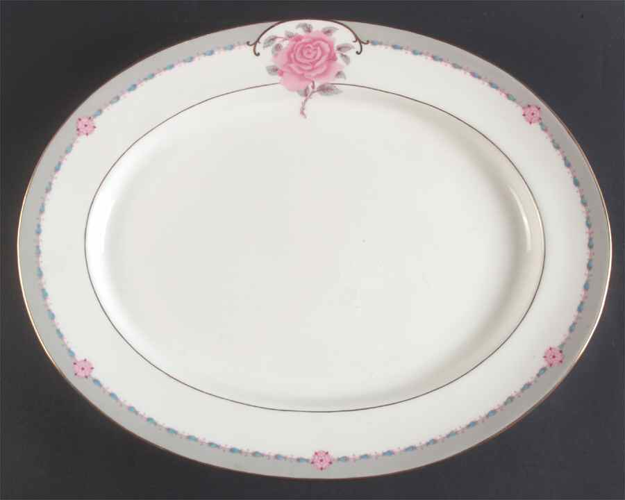 Democrat 17" Oval Serving Platter by Coalport-1