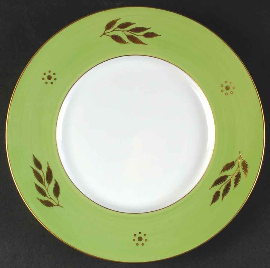 Imperial Impression Green (Teal) Salad/Dessert Plate by Jean Louis Coquet-1