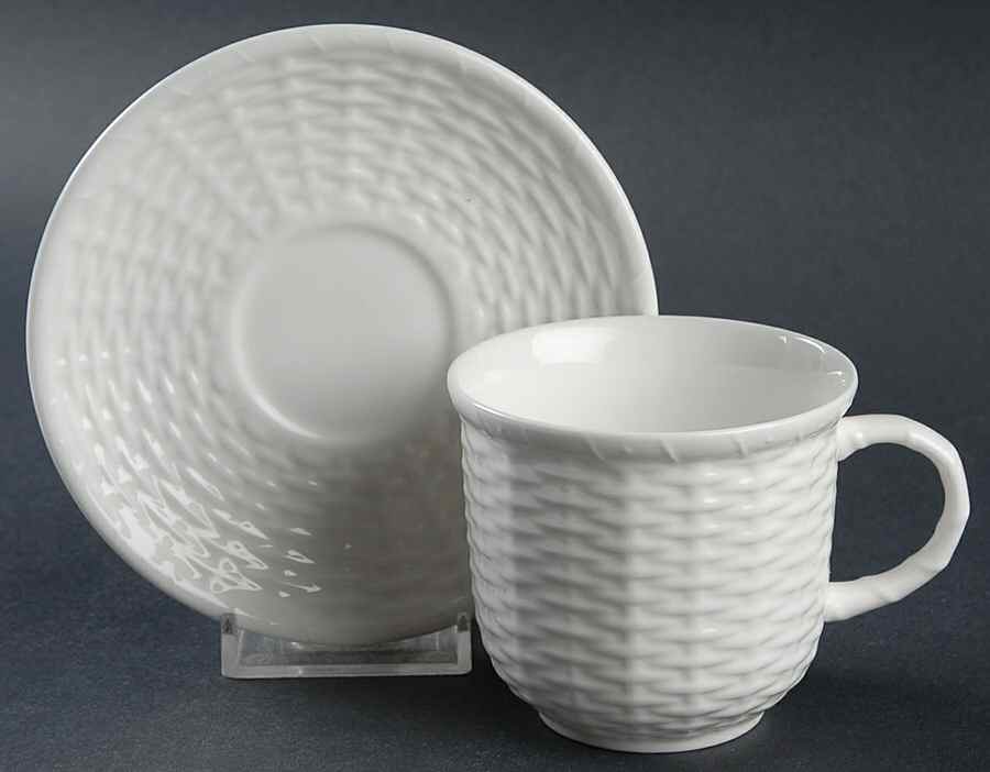 Nantucket Flat Demitasse Cup & Saucer Set by Coalport-1
