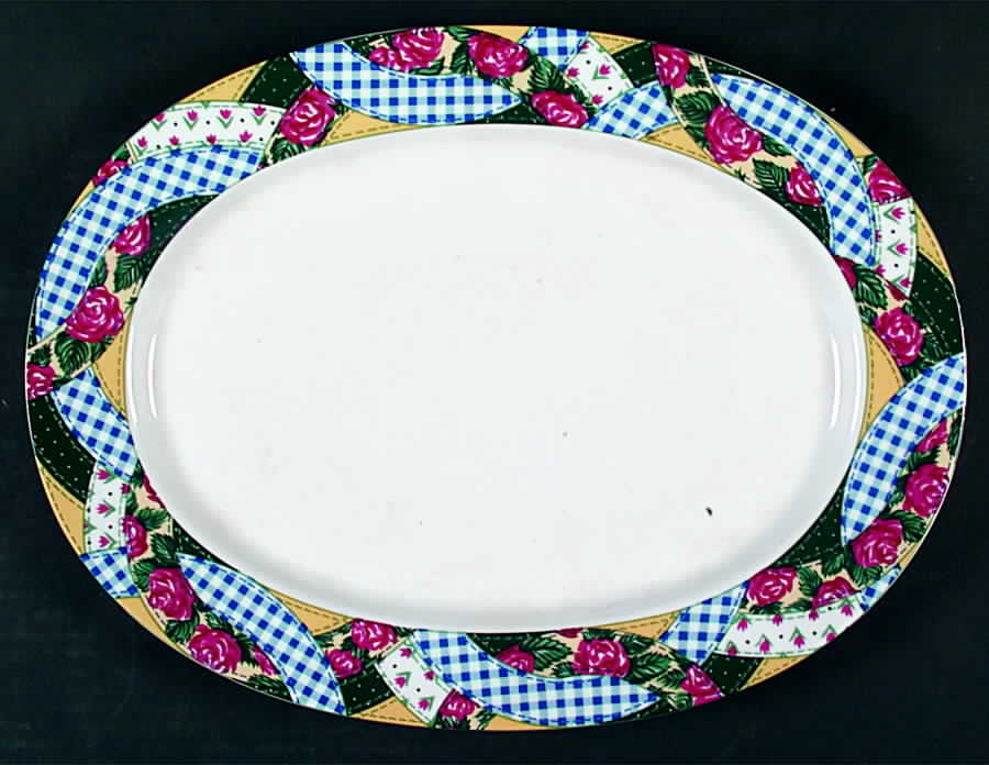 Friendswood 14" Oval Serving Platter by Cooks Club-1