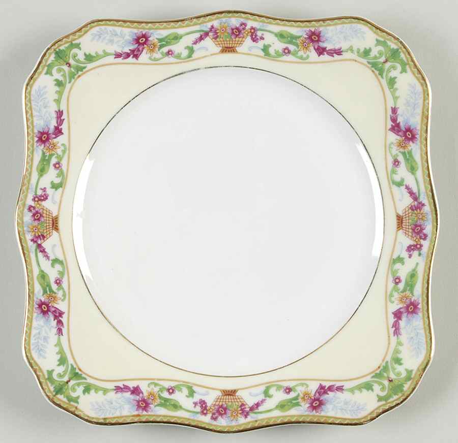 14567 Square Salad Plate by Czechia-Czechoslovakia-1