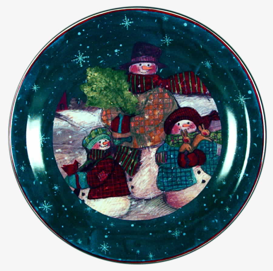 Frosty Snowman Dinner Plate by Certified International-1