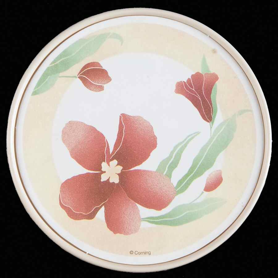 Pacific Bloom (Corelle) Round Coaster with Plastic Back by Corning Corelle-1