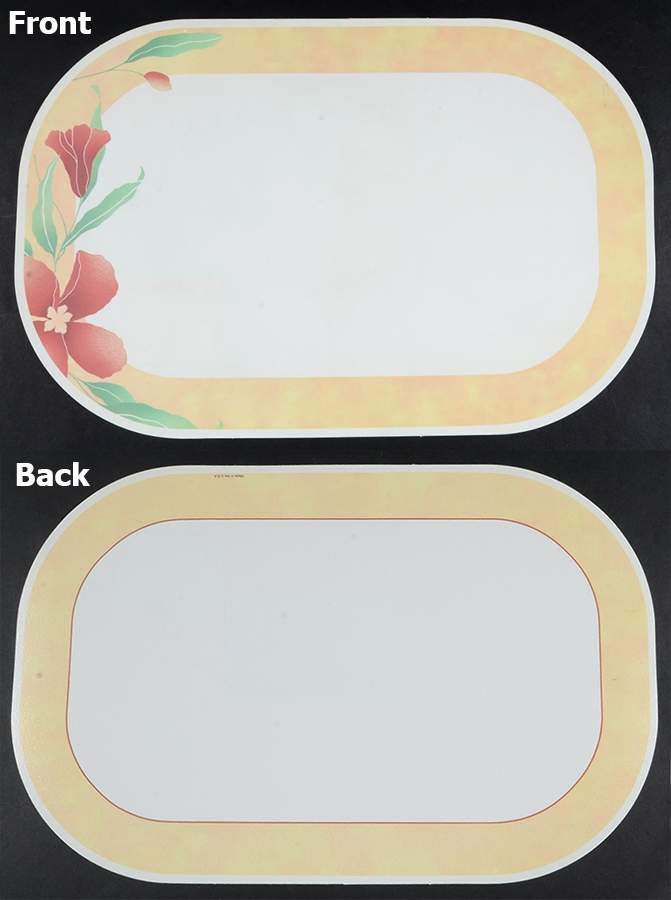 Pacific Bloom (Corelle) Reversible Vinyl Placemat by Corning Corelle-1