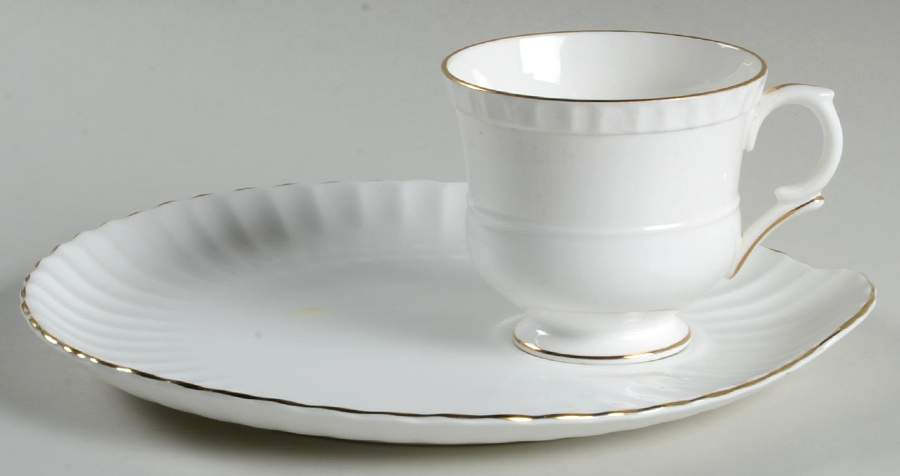 CRS81 Snack Plate & Cup Set by Crown Staffordshire-1