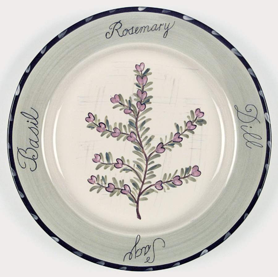 Culinary Herbs Dinner Plate by Certified International-1