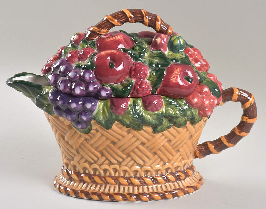 Fruit Garland Teapot & Lid by Certified International-1
