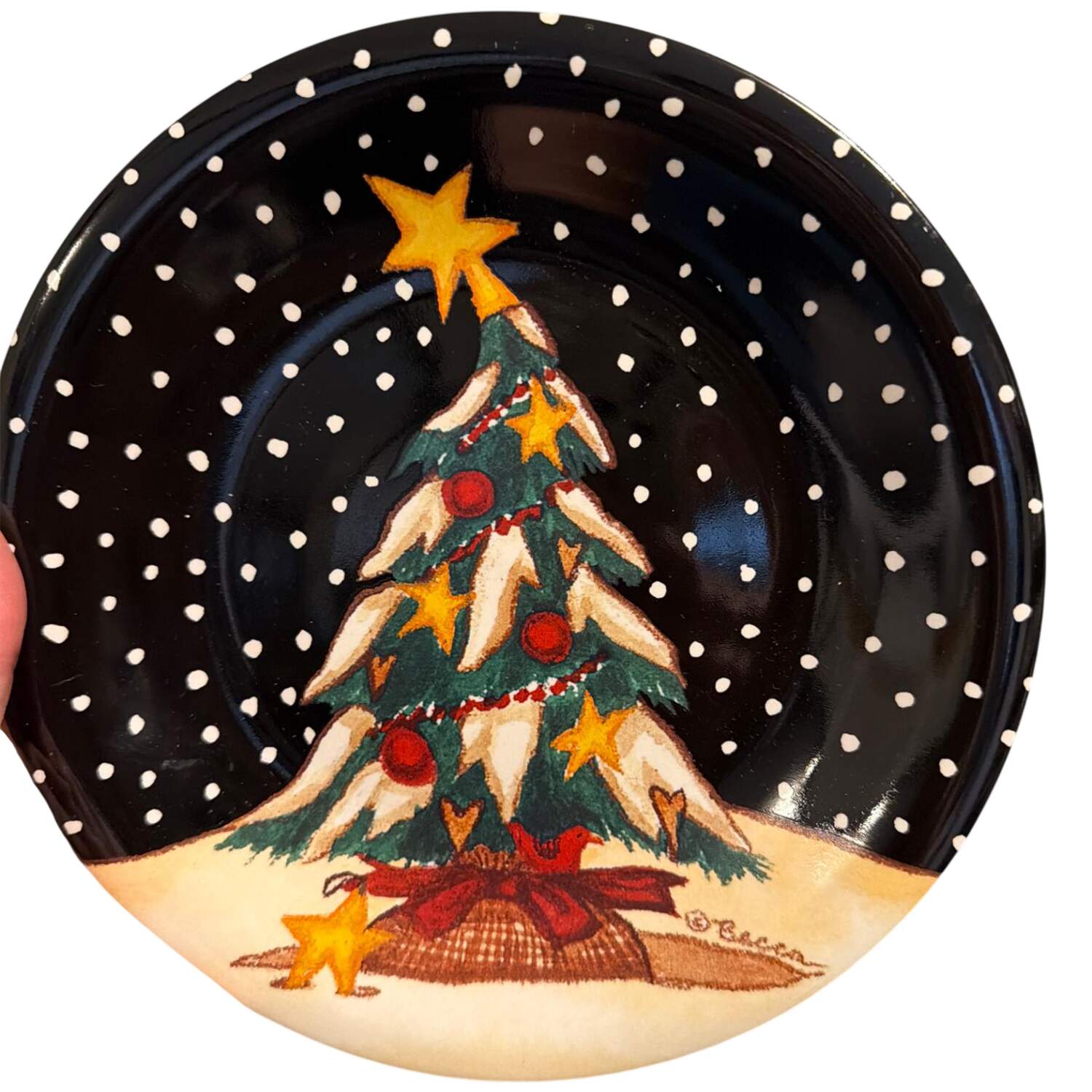 Midnight Tree Dessert/Pie Plate by Certified International-1