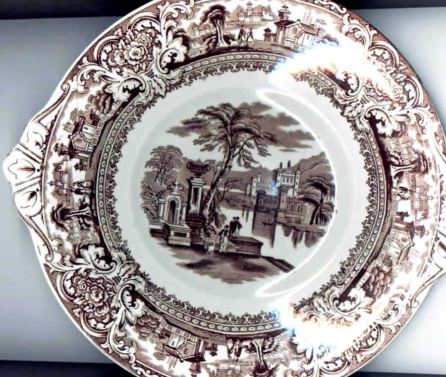 Italy Handled Cake Plate by Charles Meigh & Sons-1