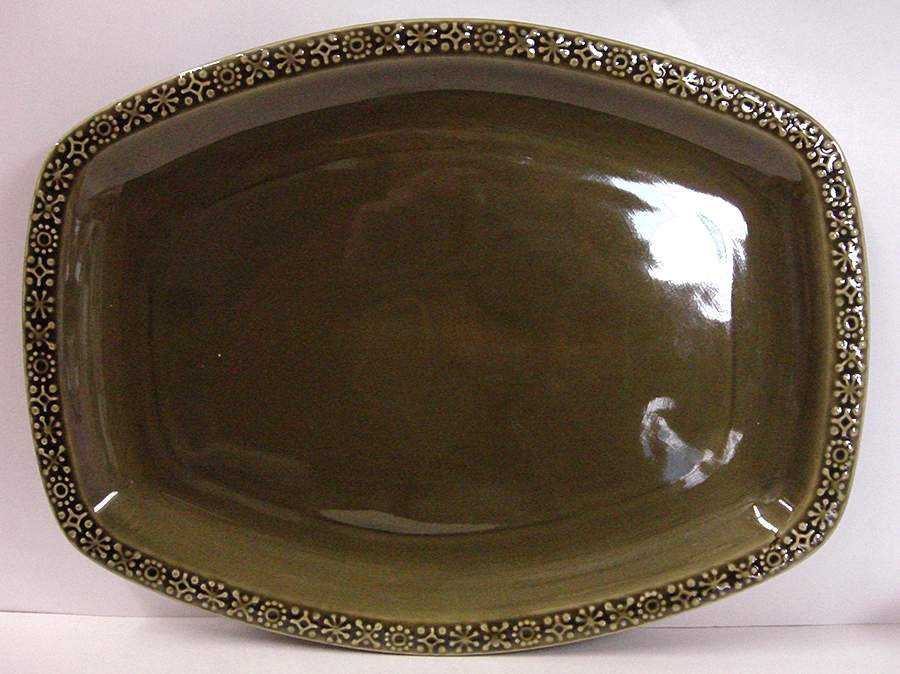 Connemara Erin Green 12" Oval Serving Platter by Celtic (Ireland)-1