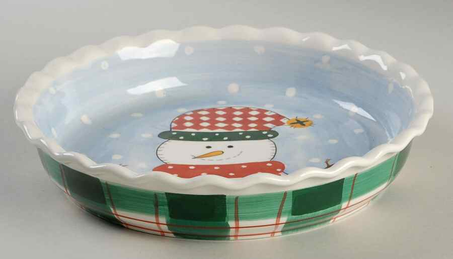 Snowman Deep Pie Serving Plate by Cook's Bazaar-1