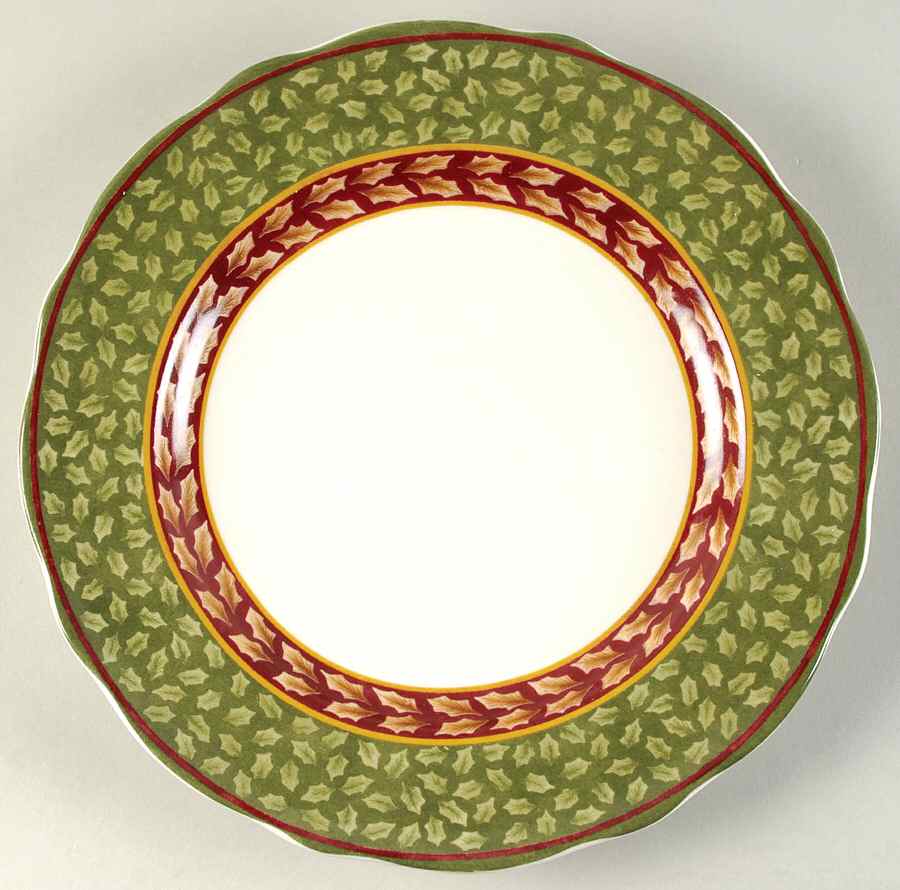 Winter Garland Accent Dinner Plate by Charter Club-1