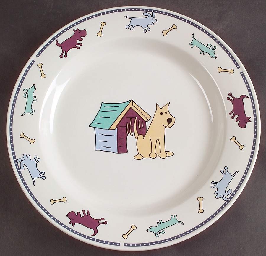 Raining Cats & Dogs Dinner Plate by Citation-1