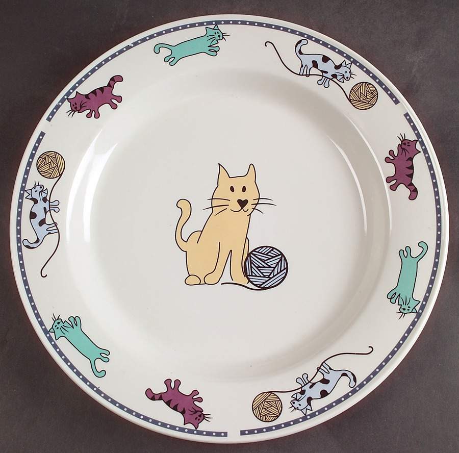 Raining Cats & Dogs Dinner Plate by Citation-1
