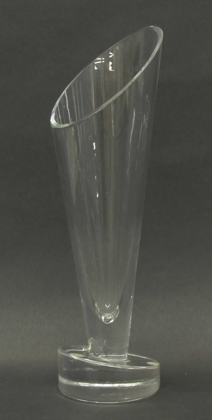 Zag Bud Vase by Cristal de Sevres-1