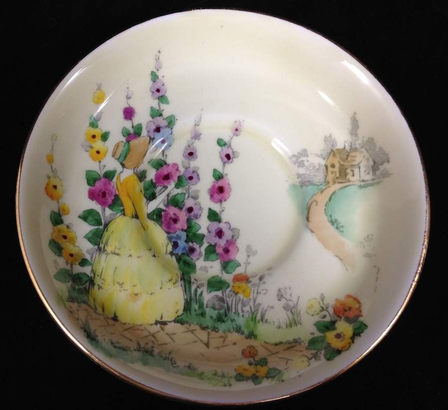 F13399 Saucer by Crown Staffordshire-1