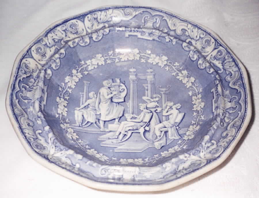Classical Antiquities Rim Soup Bowl by Clementson Bros-1