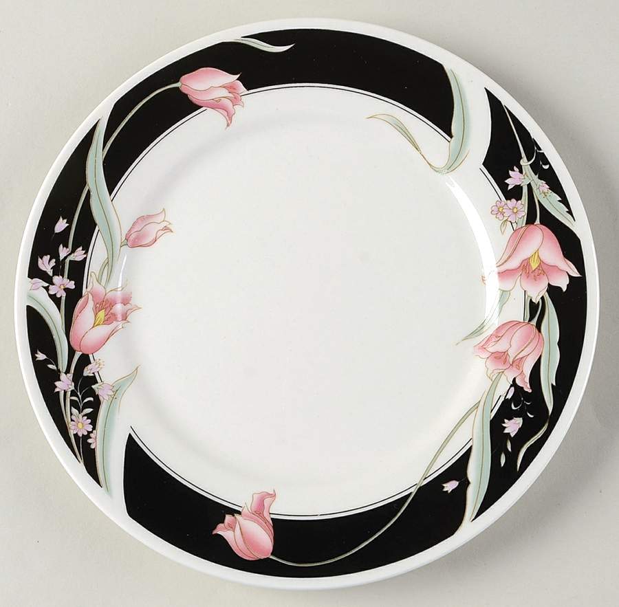 Serena (Cream Background) Salad Plate by China Pearl-1