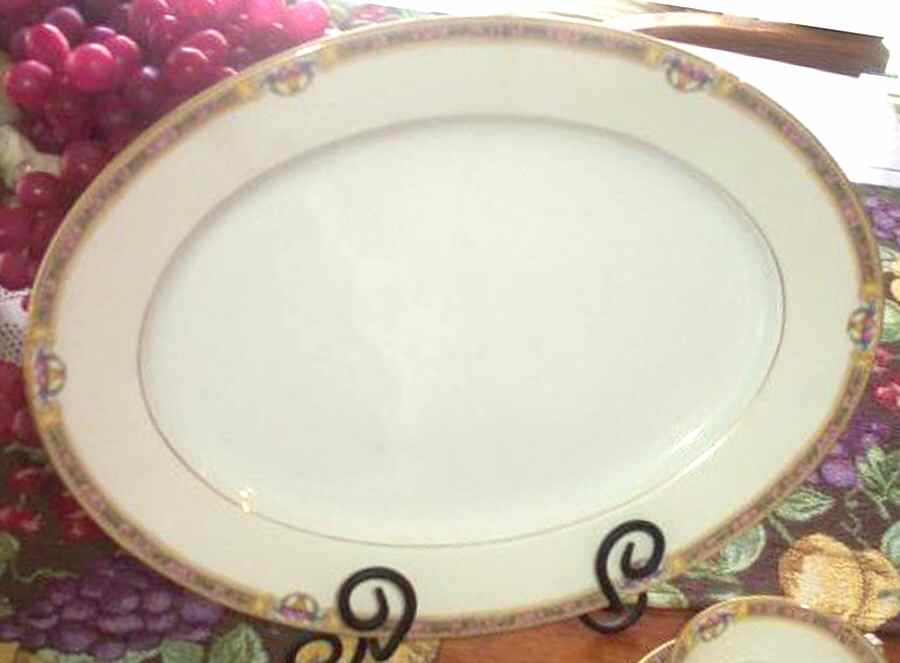 CZE113 14" Oval Serving Platter by Czechia-Czechoslovakia-1