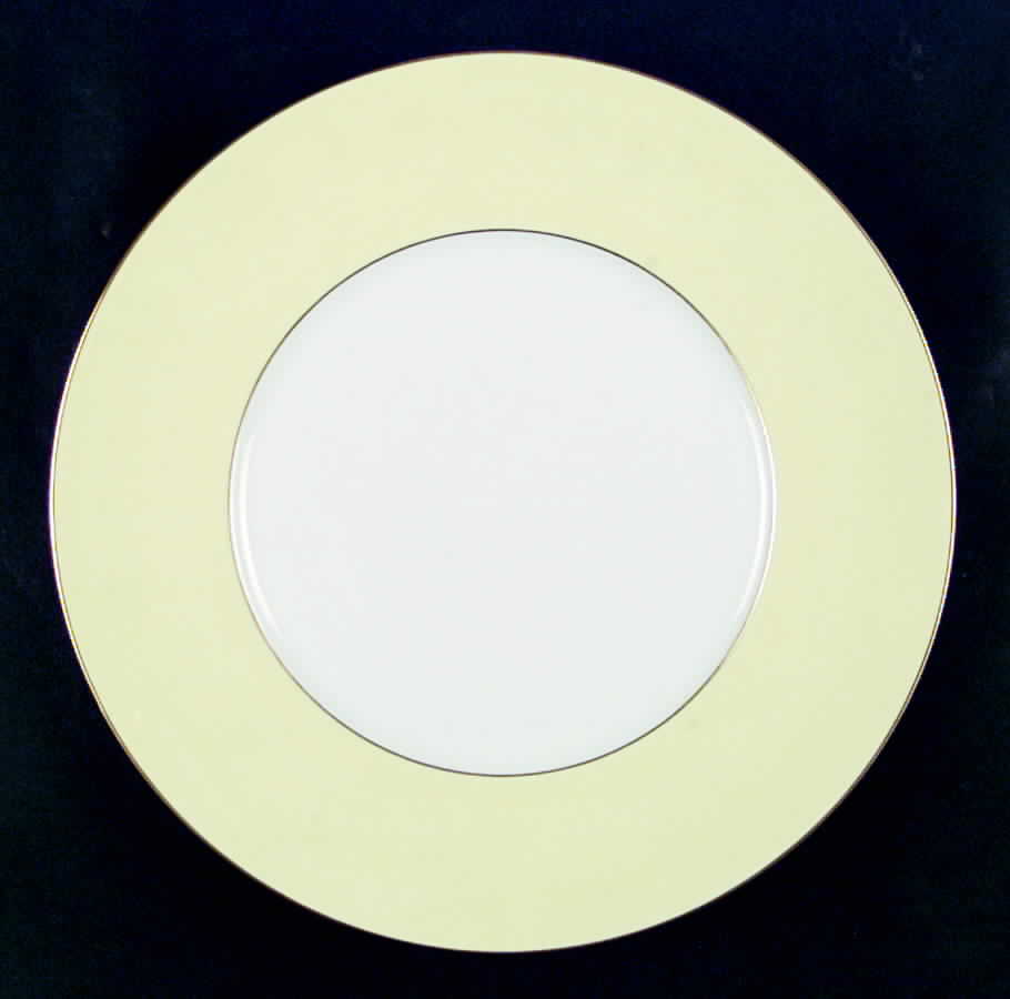 Aile Jaune 12" Round Buffet Plate by Jean Louis Coquet-1