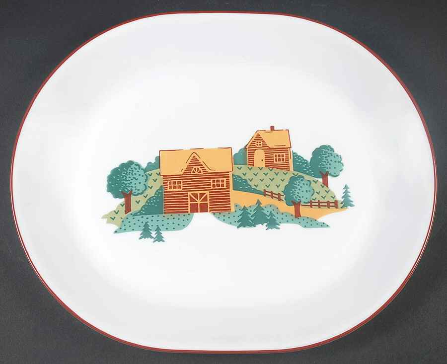 Landscape (Corelle) 12" Oval Serving Platter by Corning Corelle-1