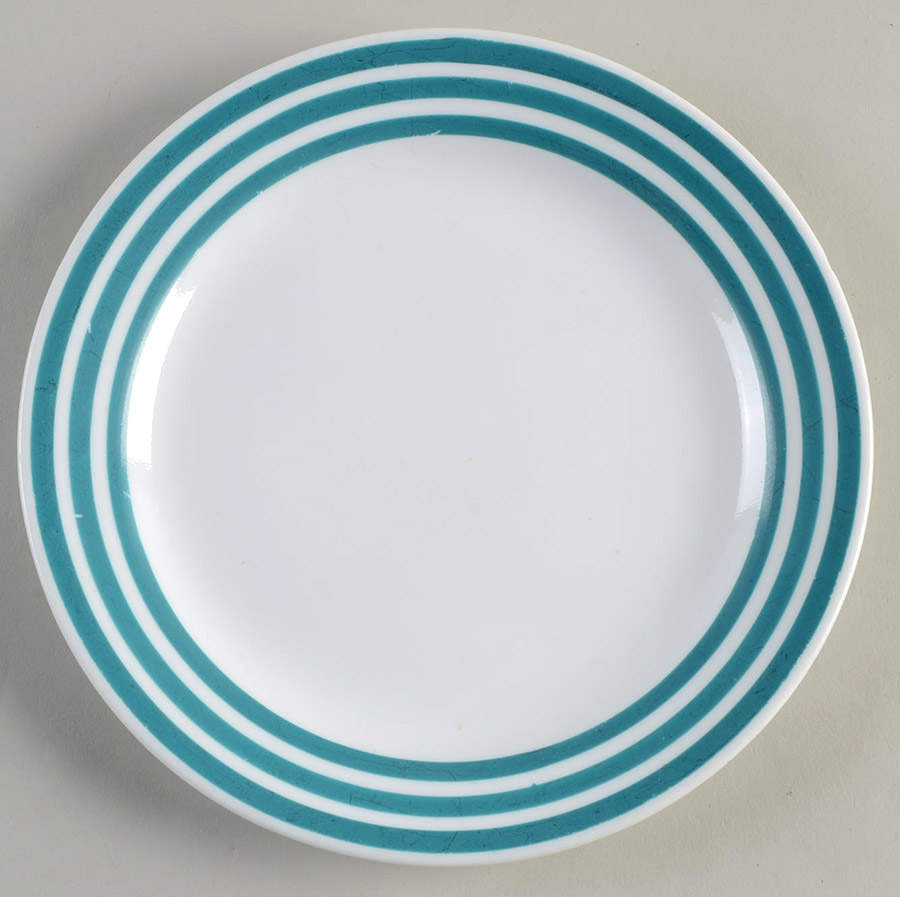 Teal Rainbow Bread & Butter Plate by Corning Corelle-1